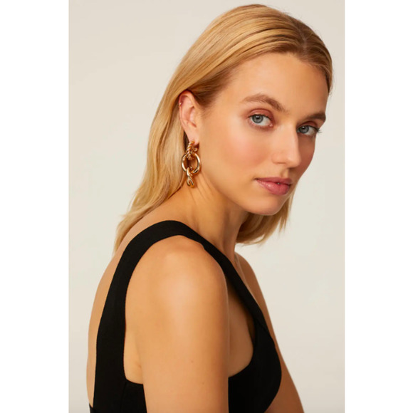 Dannijo Gold Louisa Earrings - Picture 3 of 4